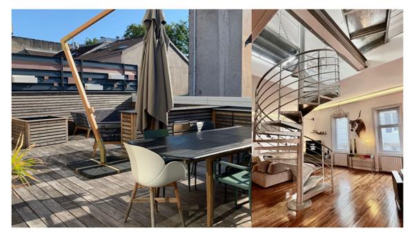 LOFT Urban life - Epinal centre, terrasse, stationnements.