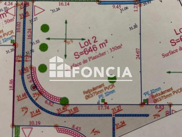 À vendre Terrain 646 m² - Niort 79000