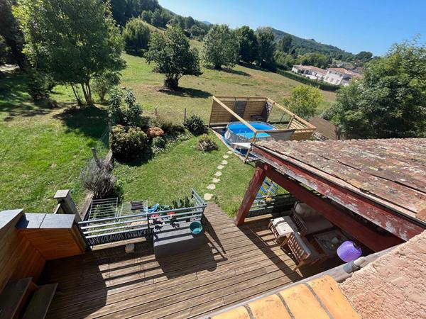 MAISON A VENDRE SUR LAROQUE D'OLMES - EMPLACEMENT PRISE AVEC VUE DEGAGEE - EXCLUSIVITE