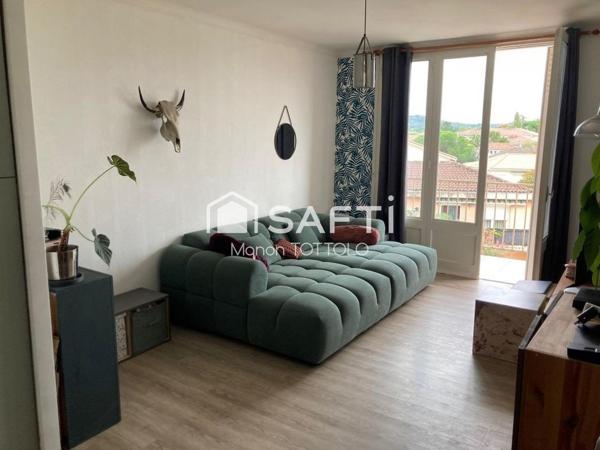 Appartement T3 traversant de 56 m² avec parking