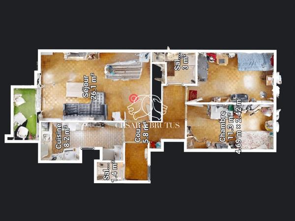 APPARTEMENT _ 3 PIECES _ 68,9 _ LA GARENNE -COLOMBES