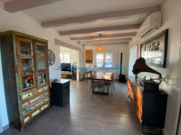 Proche Quissac, maison de plein pied avec piscine sur 4280 m² de terrain