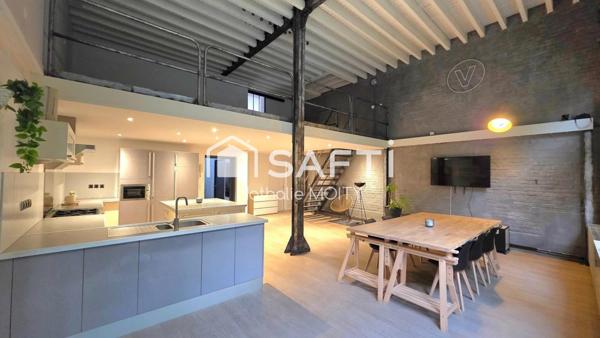 MAGNIFIQUE ET UNIQUE ! LOFT INDUSTRIEL D'EXCEPTION au cœur de Saint-Quentin.