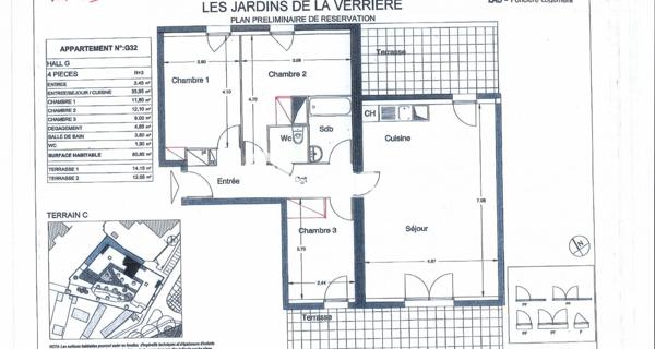 Location Appartement 4 pièces 80.85 m² - La Verrière 78320