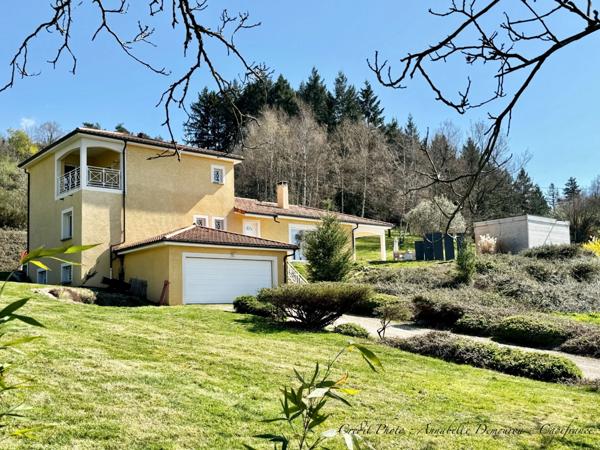 Villa d'architecte BBC à vendre à THIERS (CHOPINE) avec vaste terrain et piscine chauffée.
