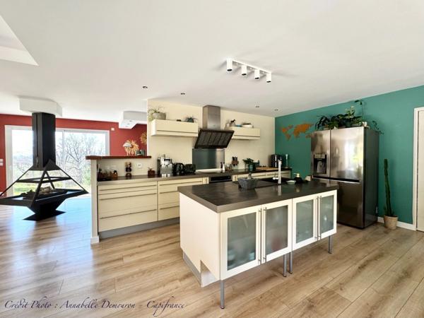 Villa d'architecte BBC à vendre à THIERS (CHOPINE) avec vaste terrain et piscine chauffée.