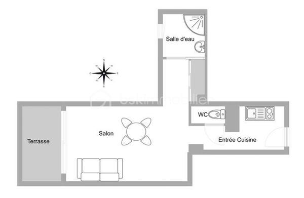 Appartement de 26,35 m²
