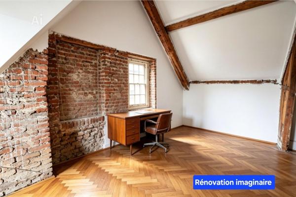 Proche Gare, 3ch, jardin, garage, combles aménageables