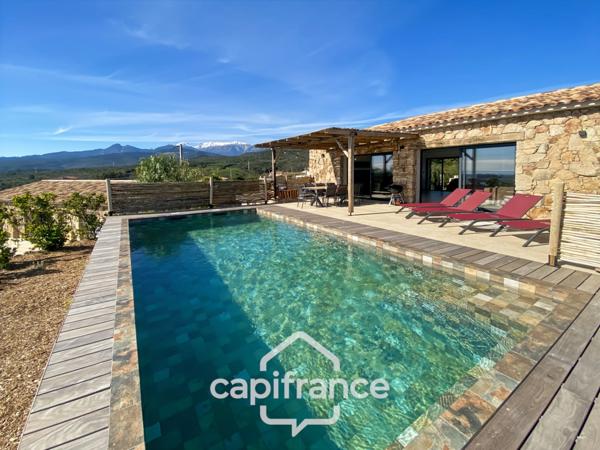 Maison à vendre 5 pièces VENTISERI (20) de 136 m2 Vue mer et piscine chauffée