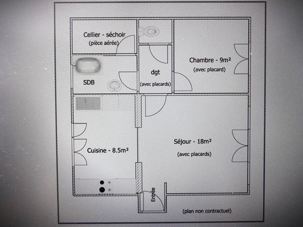 Appartement
         2 pièces
        - 45 m² Exclusivité 76 000 € *