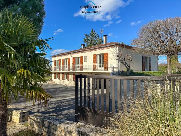 Maison à vendre 8 pièces MONTAYRAL (47) de 185 m2 sur un terrain de 3642 m2