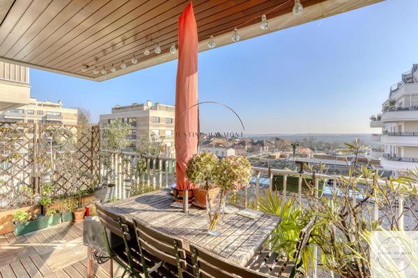 Garches (92380) Appartement 3/4 chambres, séjour spacieux orienté Sud, au calme avec vue dégagée, grand balcon – DPE D