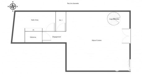 Location maison 4 pièces 63,58 m² Laroque-d'Olmes