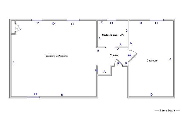 Appartement
         2 pièces
        - 27 m² Exclusivité 139 900 € *