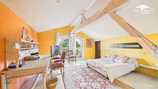 Ensemble immobilier d'exception de 380 m² hab. , piscine, dépendances et revenus locatifs Riviere saas et gourby