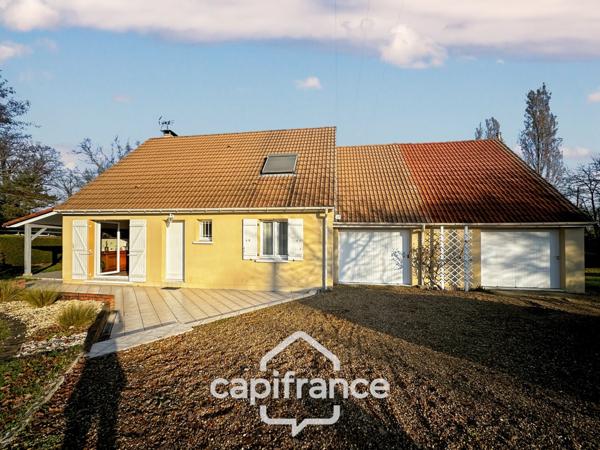 Maison 124 m² – Terrain 5 725 m² – Double garage – Parigné-le-Pôlin