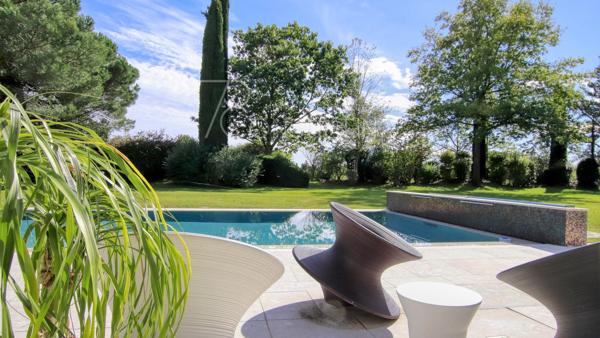 EXCLUSIVITÉ – 15MN TOULOUSE LUXUEUSE PROPRIÉTÉ CONTEMPORAINE + MAISON DE GARDIEN