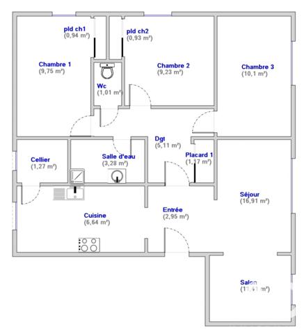 Appartement à vendre 5 pièces 81,35 m² Le Mans