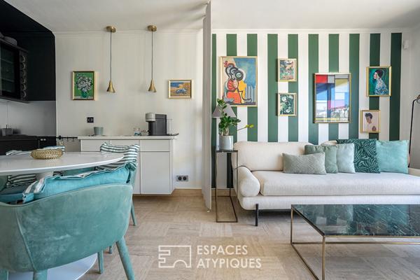 Appartement meublé de standing avec terrasse à 500 m des plages