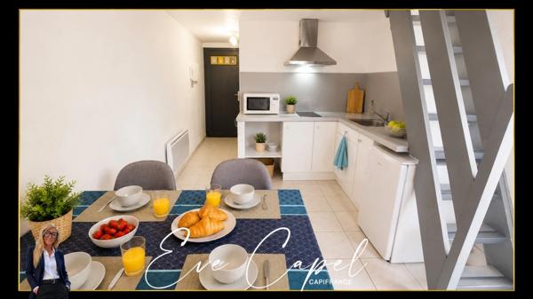 Appartement à vendre 2 pièces LE CAP D'AGDE (34), DUPLEX avec balcon au centre port.