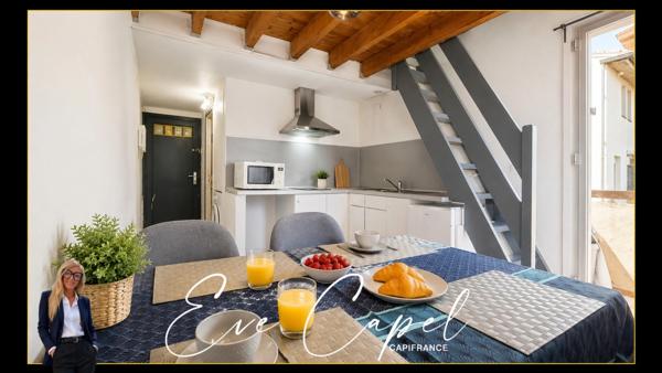 Appartement à vendre 2 pièces LE CAP D'AGDE (34), DUPLEX avec balcon au centre port.