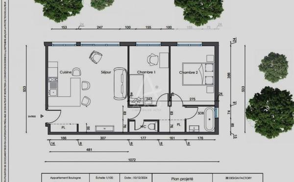BOULOGNE BILLANCOURT CENTRE VILLE - 3 PIECES / 2 CHAMBRES, CAVE ET PARKING. PROFESSION LIBERALE POSSIBLE