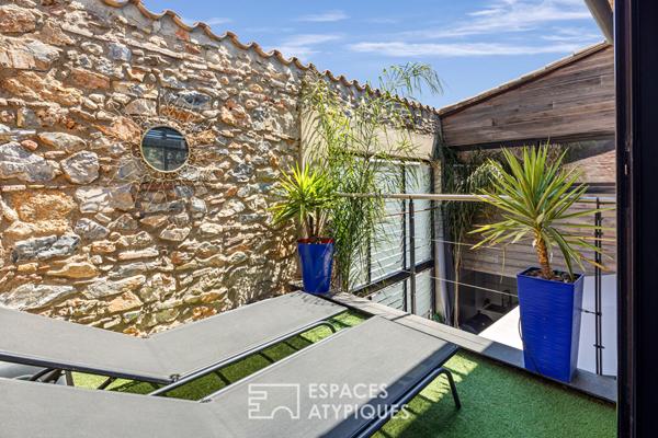 Loft contemporain avec terrasse et spa à Saint-Laurent-de-la-Salanque