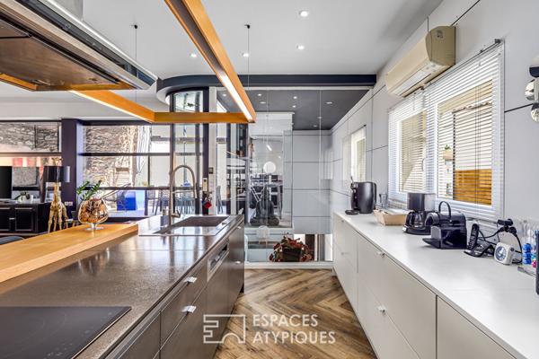 Loft contemporain avec terrasse et spa à Saint-Laurent-de-la-Salanque