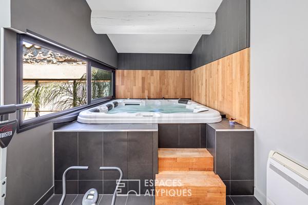 Loft contemporain avec terrasse et spa à Saint-Laurent-de-la-Salanque