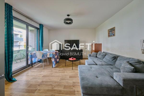 Appartement 2 pièces 1 chambre de 44 m2 avec un balcon de 5 m2 DPE "B" ECO QUARTIER construction de 2015