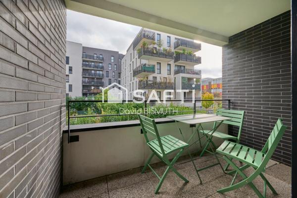 Appartement 2 pièces 1 chambre de 44 m2 avec un balcon de 5 m2 DPE "B" ECO QUARTIER construction de 2015