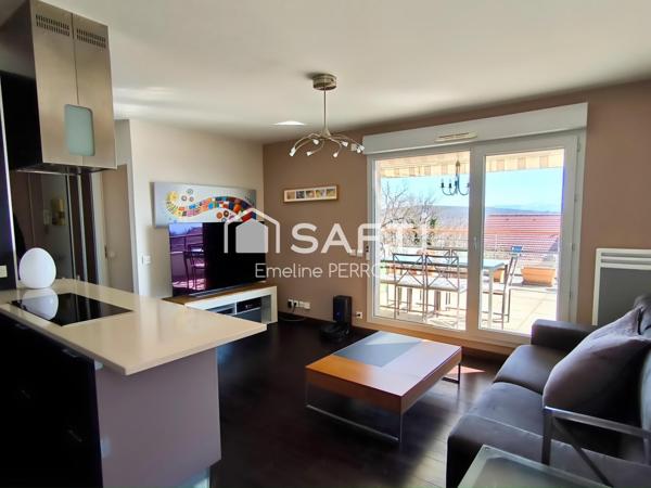 T2 de 40 m² avec grande terrasse et vue Mont Blanc