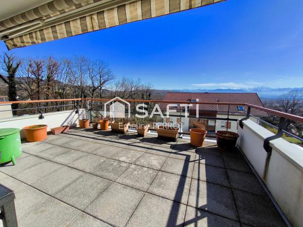 T2 de 40 m² avec grande terrasse et vue Mont Blanc