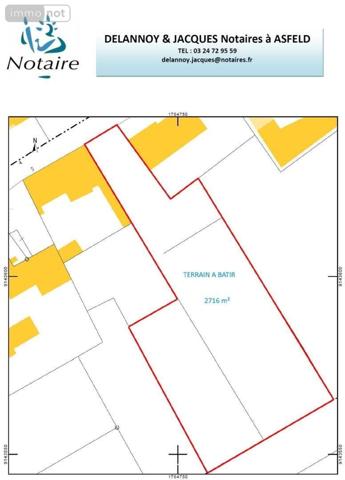 Terrain à Batir à vendre à Blanzy-la-Salonnaise dans les Ardennes (08190), ref : 021/1437