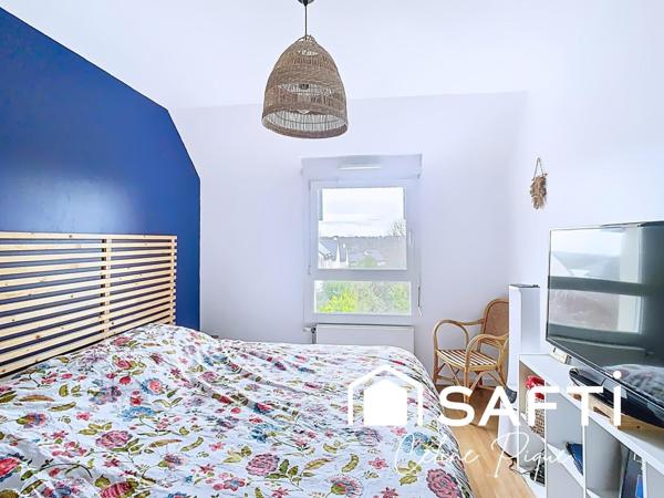 Maison 4 pièces, 3 chambres avec garage et jardin