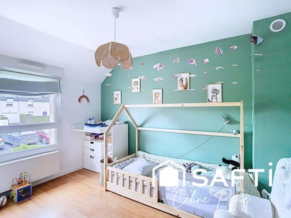 Maison 4 pièces, 3 chambres avec garage et jardin