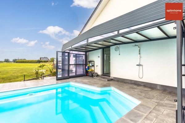 Sur près de 2 hectares, Magnifique Maison d'architecte de 180 m2 au cœur d’un joli village Normand