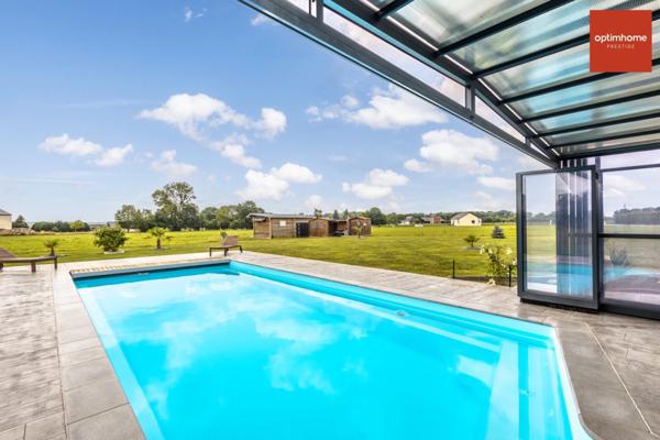 Sur près de 2 hectares, Magnifique Maison d'architecte de 180 m2 au cœur d’un joli village Normand