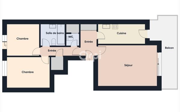 Appartement à vendre    3 pièces • 66,64 m2 Mandelieu-la-Napoule