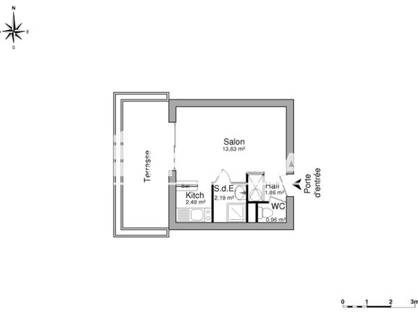 Location Studio meublé 21.33 m² - 4 RUE DE LA SOLE La Rochelle 17000