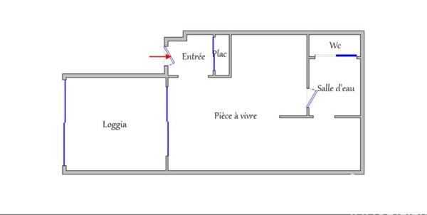 Studio à vendre 24 m² Saint-Laurent-du-Var