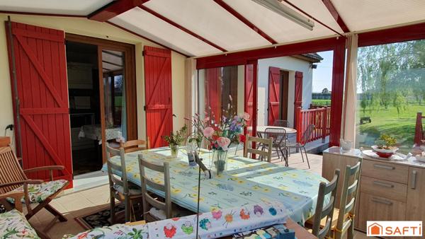 Pavillon sur sous-sol, campagne proche école et commerces