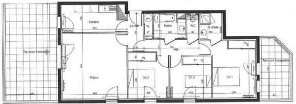 Appartement 4 pièces - 44100 Nantes -  MELLINET