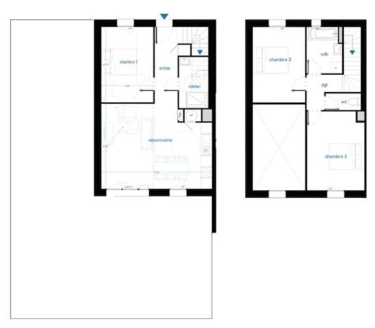 Duplex appartement à vendre 4 pièces CANEJAN (33), 2 parking, jardin 85 m²