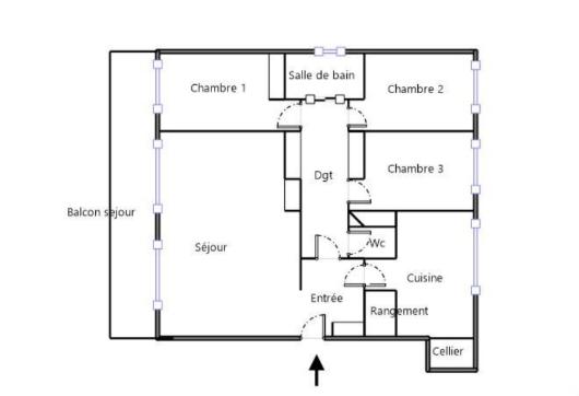 Appartement à vendre 4 pièces 93 m² Craponne