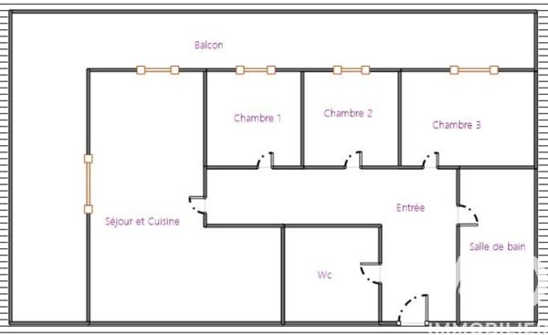 Appartement à vendre 4 pièces 71 m² Aulnay-sous-Bois