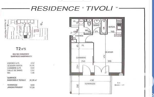 Appartement à vendre 2 pièces 32,17 m² Aucamville