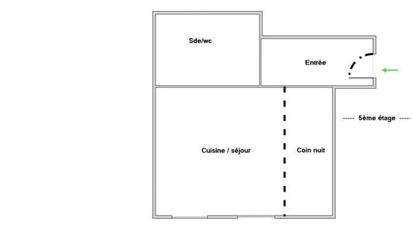 Appartement à vendre  2 pièces - 30,18 m2 CLICHY - 92