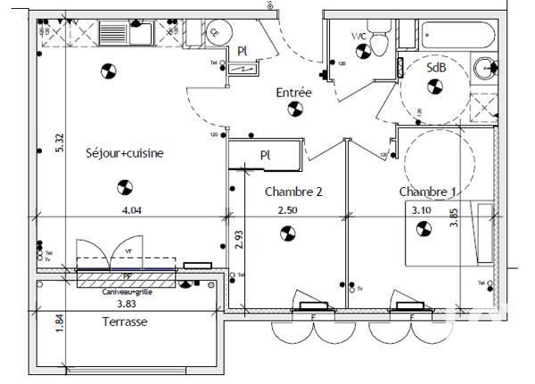 Appartement à vendre 3 pièces 55 m² Brignoles