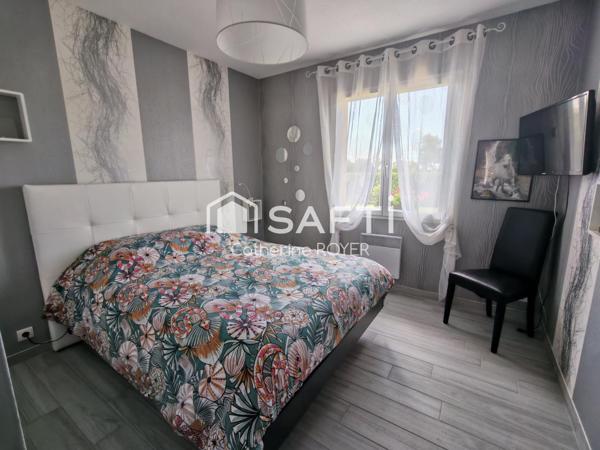 Maison plain-pied, 5 chambres sur beau terrain